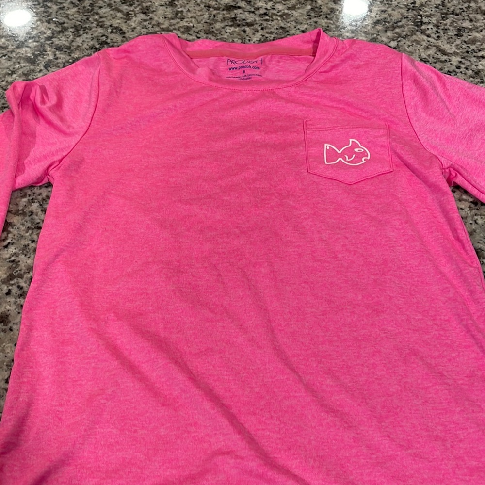 Hot Pink Prodoh Performance shirt Size 6
